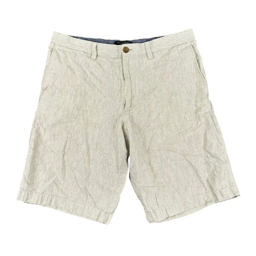 Banana Republic Linen Blend Shorts Mens 33 10